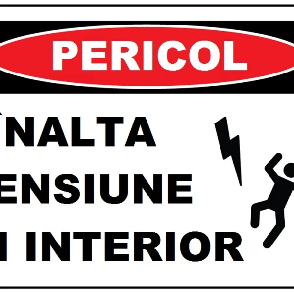 Placuta cu inalta tensiune in interior