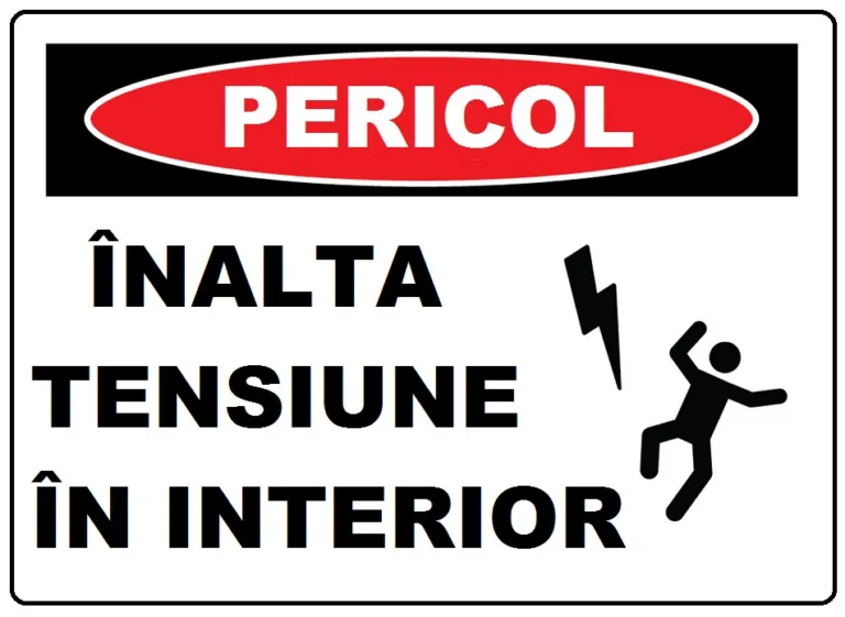 Placuta cu inalta tensiune in interior