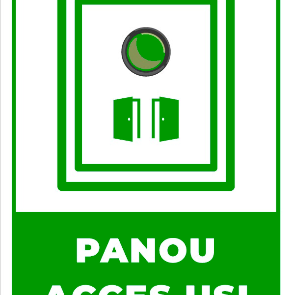 Semn de panou acces usi