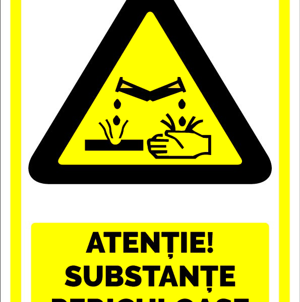 Indicator Substanțe Periculoase - Semn de Avertizare pentru Siguranță