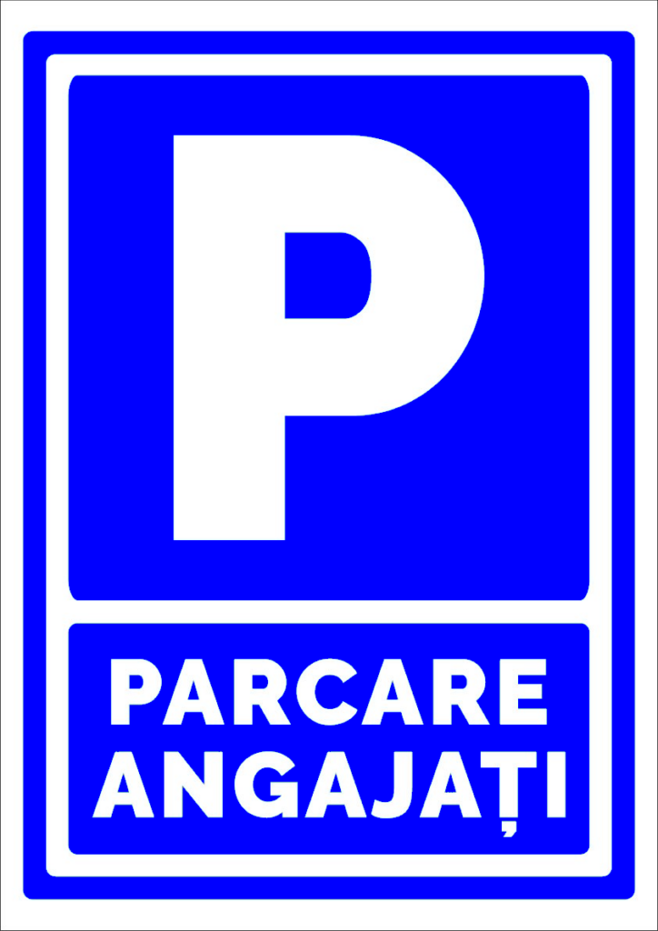 Semn pentru parcare angajati