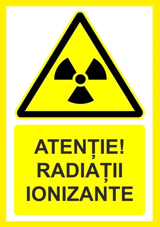 Placuta atentie radiatii ionizante