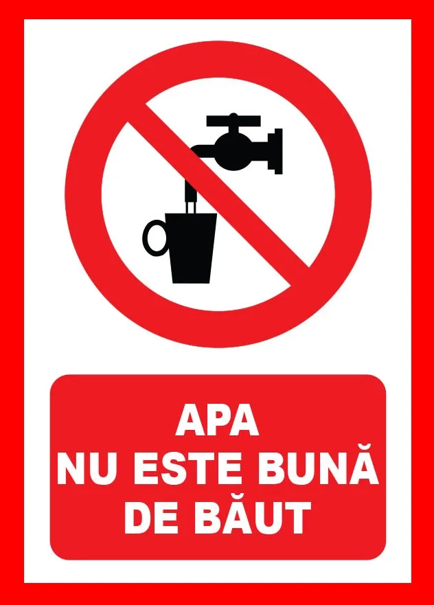 Placuta apa nu este buna de baut