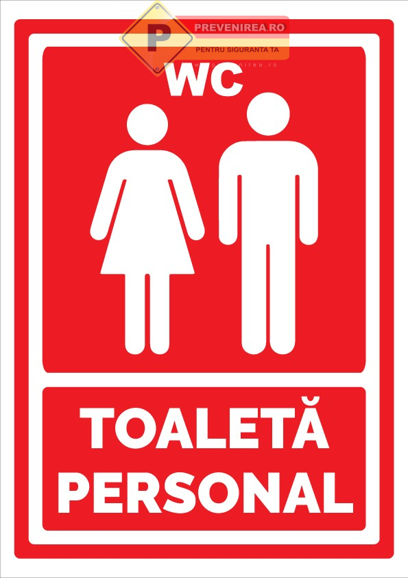 Semn pentru toaleta personal
