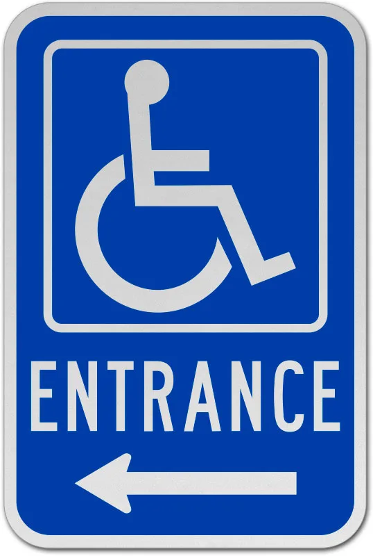 Plăcuță Acces Persoane cu Handicap - Soluția Profesională pentru Intrări