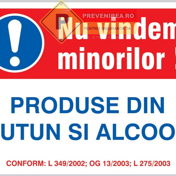 Semn pentru tutun si alcool