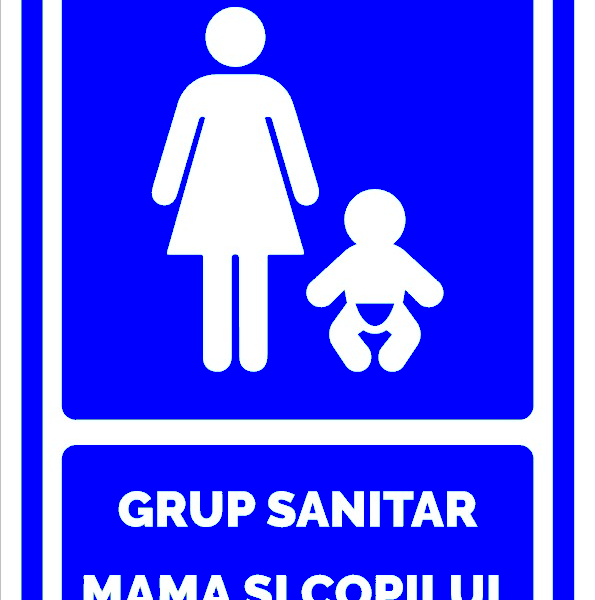 Semn de grup sanitar mama si copil