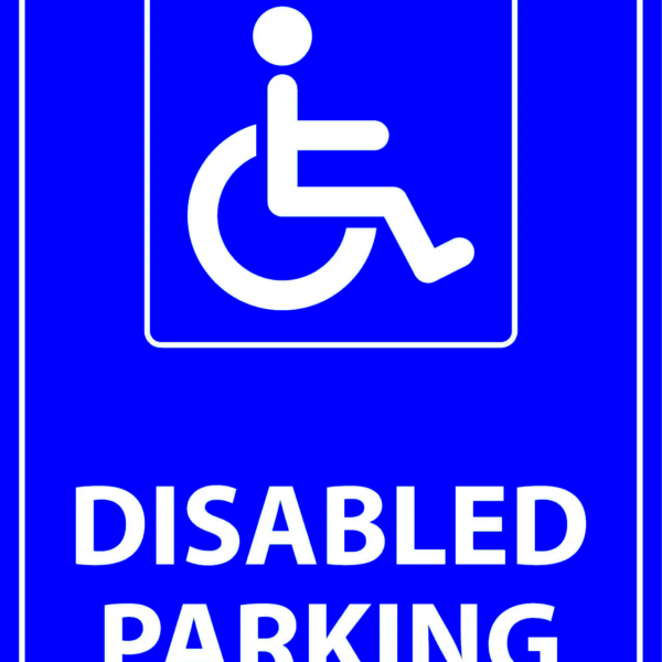 Semn de Parcare pentru Persoane cu Dizabilități - Perfect pentru Locuri Speciale si persoane cu handicap