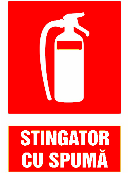 Indicator pentru extinctor cu spuma