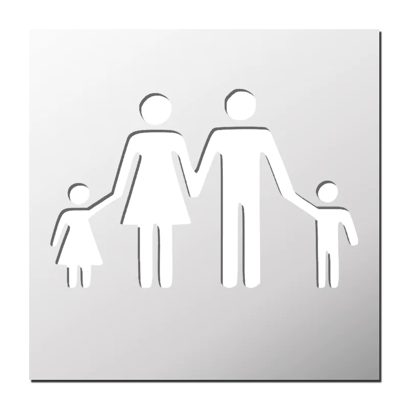 Sabloane pentru Parcare Familie Mama Tata Copil