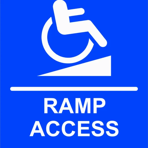 Plăcuțe Braille și rampe de acces