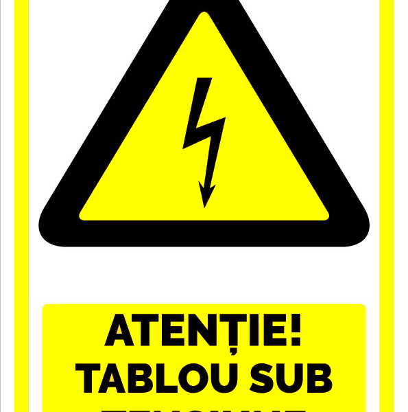 Indicator Atenție! Tablou Sub Tensiune” - Semnalizare Electrică