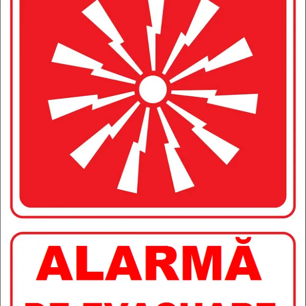Placuta pentru alarma de evacuare