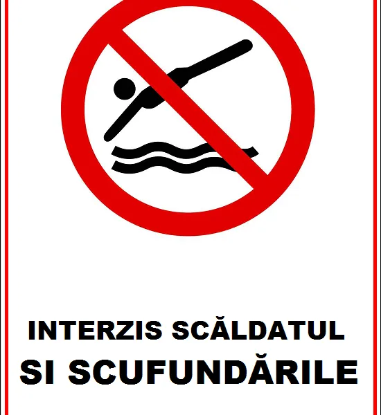 Placuta interzis scaldatul si scufundarile