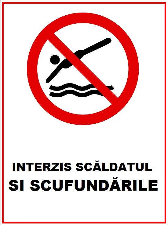 Placuta interzis scaldatul si scufundarile