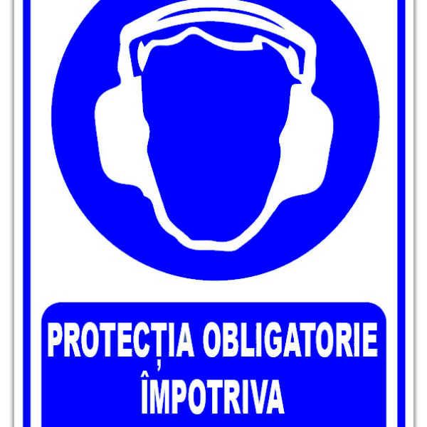 Indicator protectia obligatorie impotriva zgomotelor