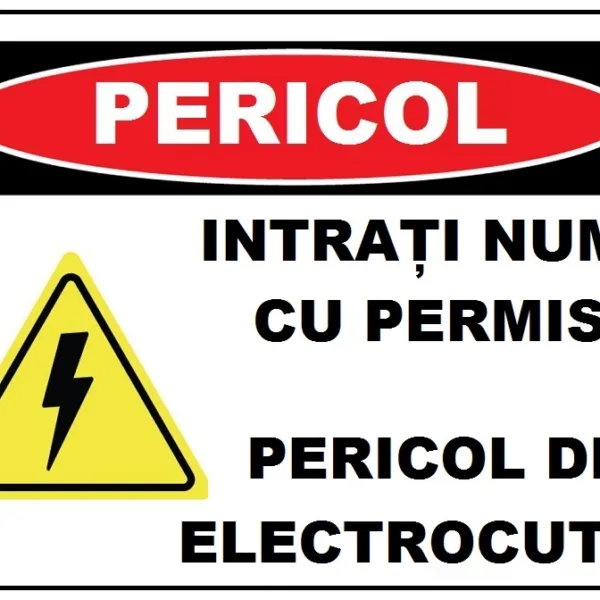 Placuta cu pericol tablou electric general