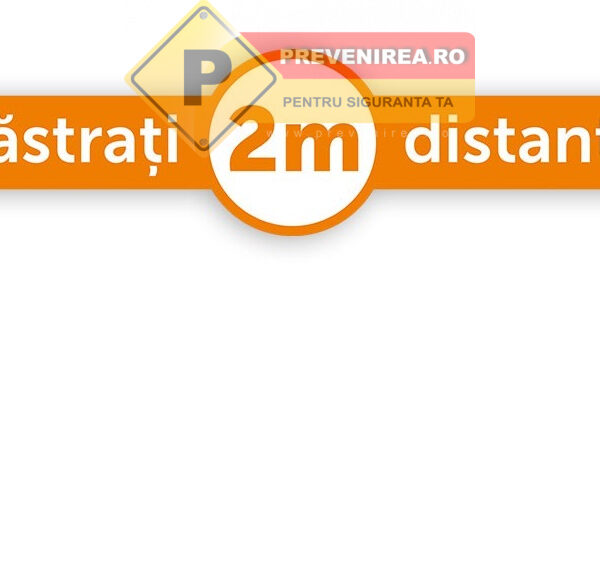 Bandă distanțare socială 2m - Protecție ușoară pentru clienți și angajați