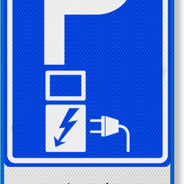 Semn pentru parcare de circulatie  încărcare auto electrică
