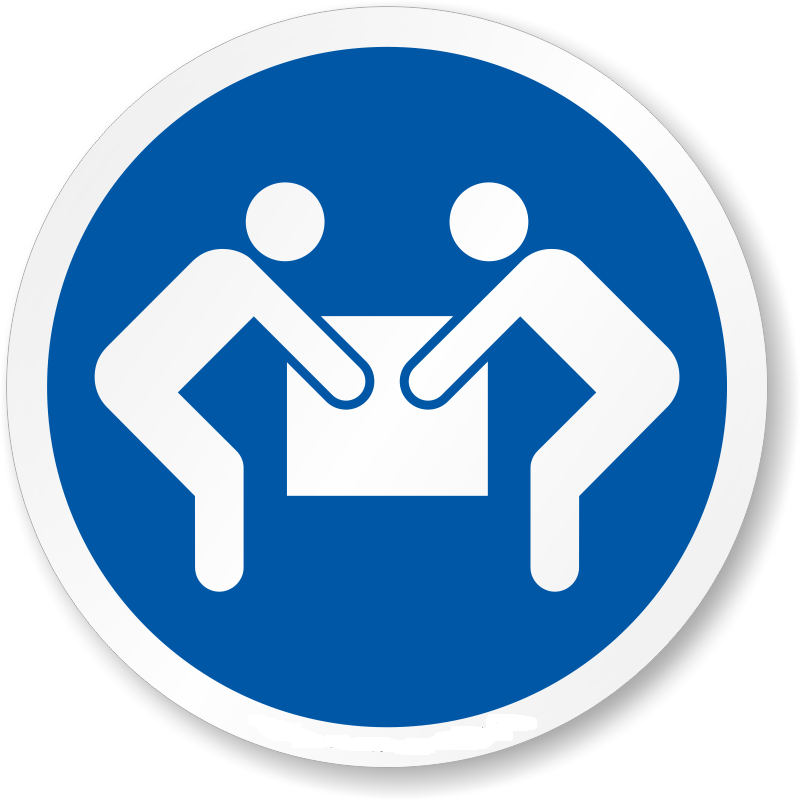 Etichetă de Ridicare pentru Două Persoane - Siguranță și Respectarea Protecției Muncii