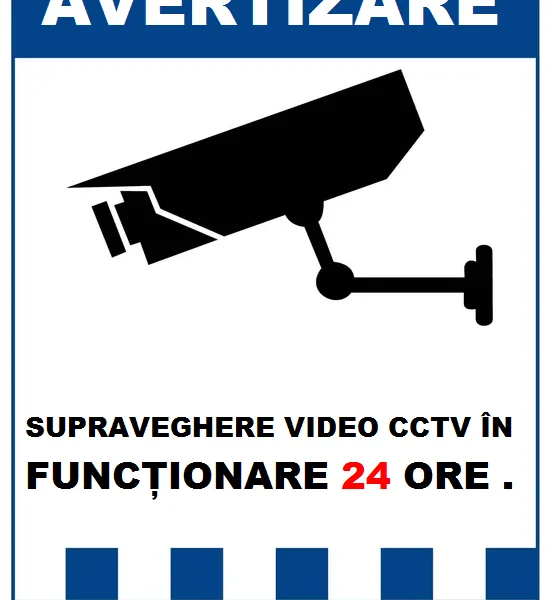 Placuta reflectorizanta pentru  supraveghere video