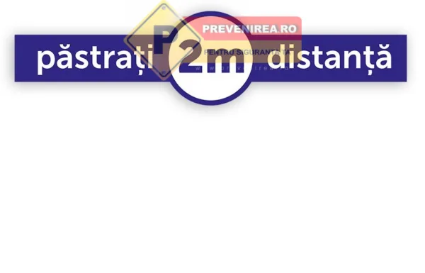 Bandă personalizată pentru distanțare - Asigură siguranța și păstrează distanța în spații publice