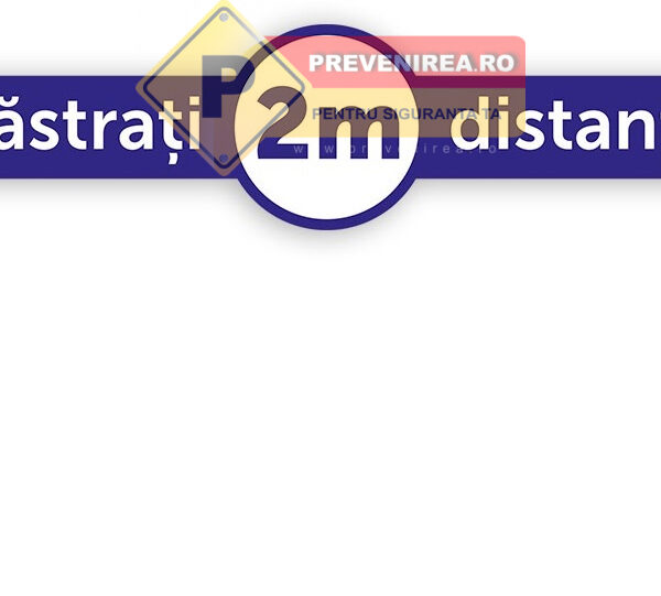 Bandă personalizată pentru distanțare - Asigură siguranța și păstrează distanța în spații publice