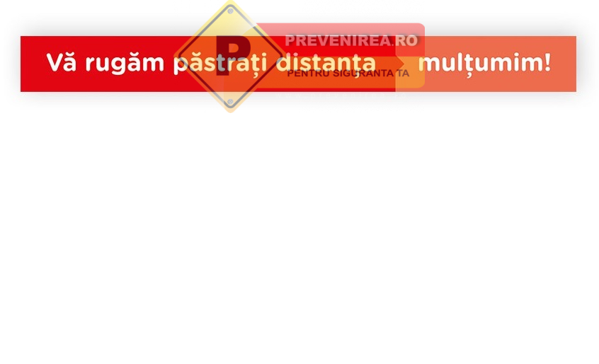 Bandă de delimitare personalizată - Mesaj clar: Păstrați distanța