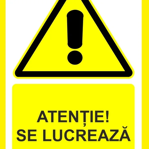 Placuta atentie se lucreaza