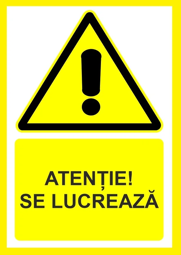 Placuta atentie se lucreaza