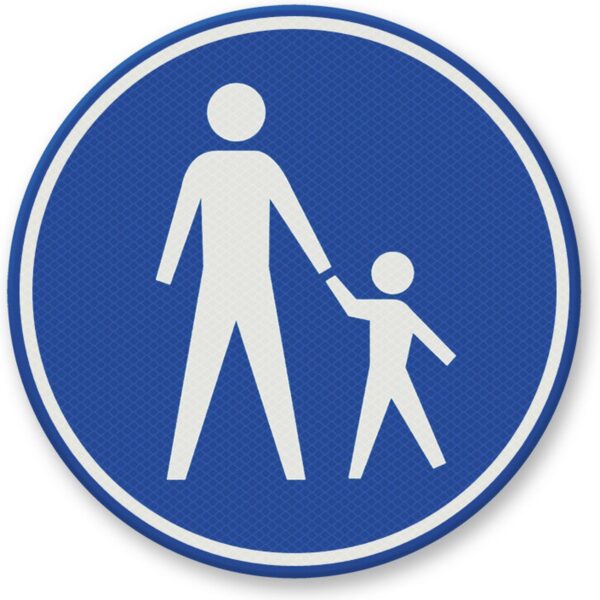 Semn de circulație pentru mama si copil