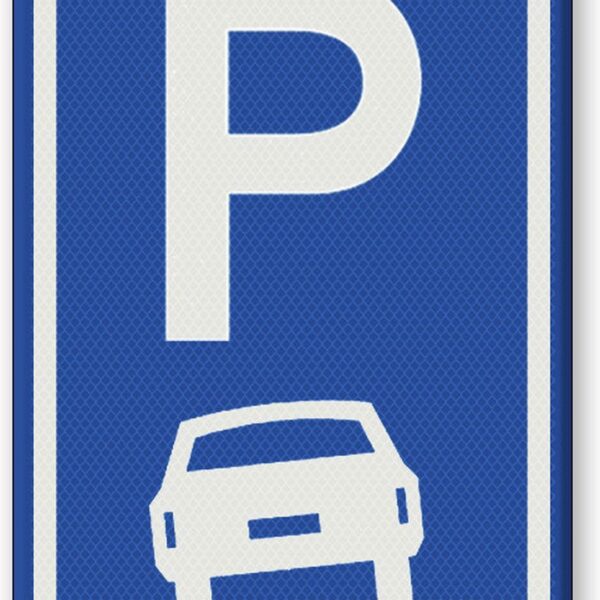 Semn de circulație  parcare pe trotuar