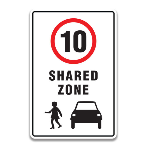 Indicator Zonă Comună pentru Trafic - Limita 10 km/h