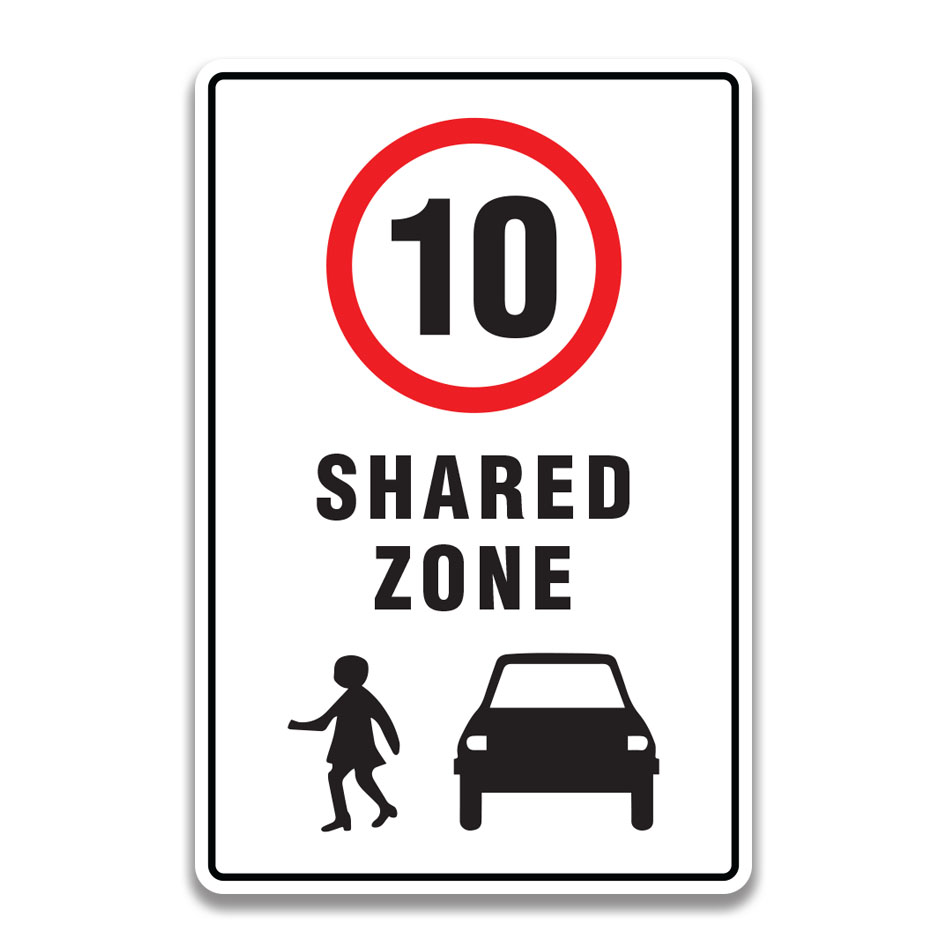 Indicator Zonă Comună pentru Trafic - Limita 10 km/h