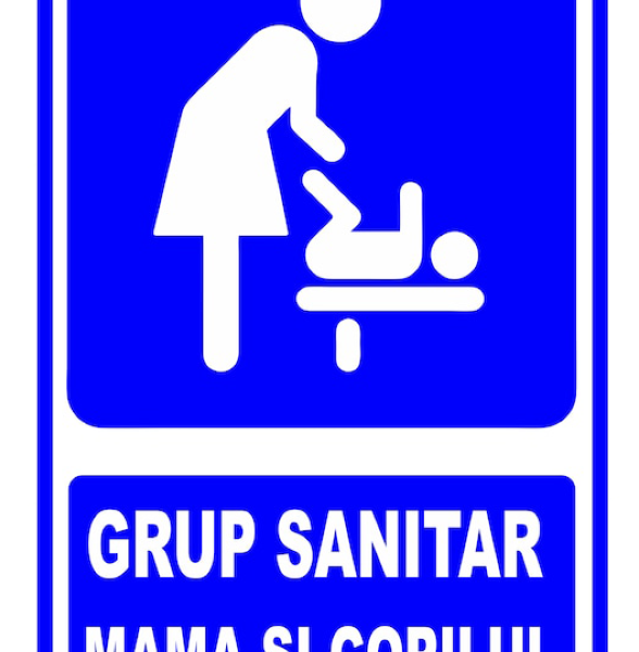 Semn de toaleta mama si copil