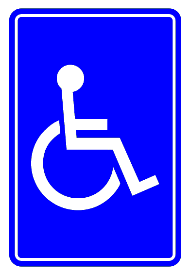 Semn Accesibilitate pentru persoane cu handicap - Ajută Persoanele cu Dizabilități