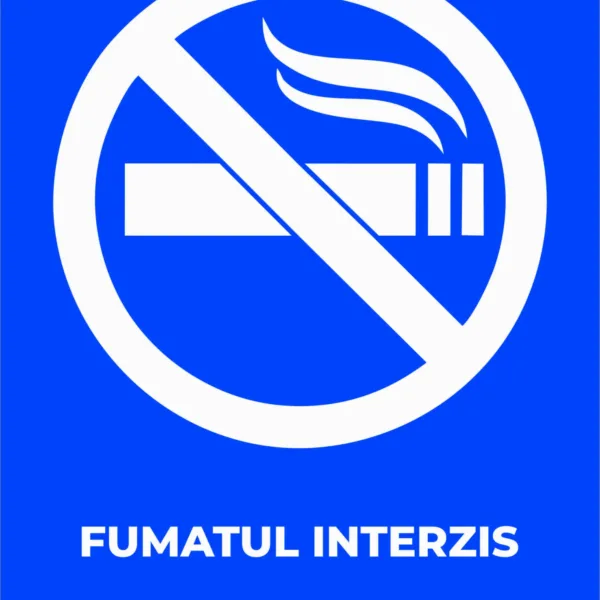 Plăcuțe Braille - Fumatul interzis