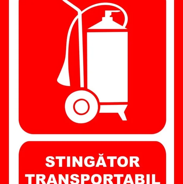 Placuta pentru stingator transportabil