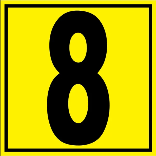 Placuta pentru depozit numarul 8 randul 8 poarta 8
