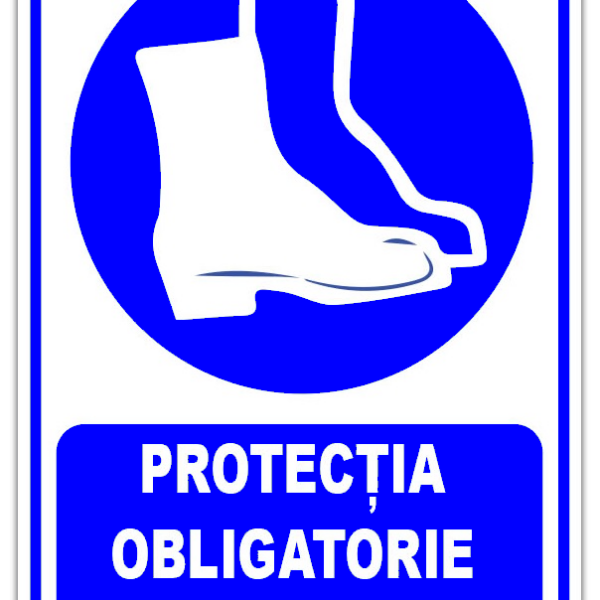 Indicator protectie obligatorie a picioarelor