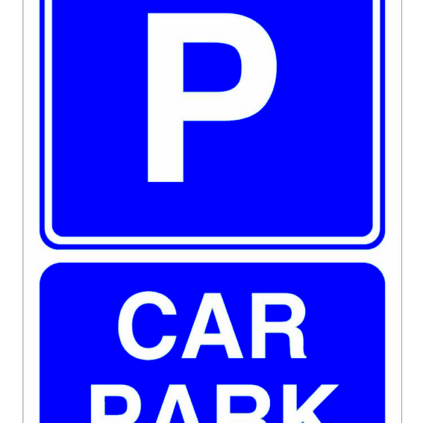 Sign car park