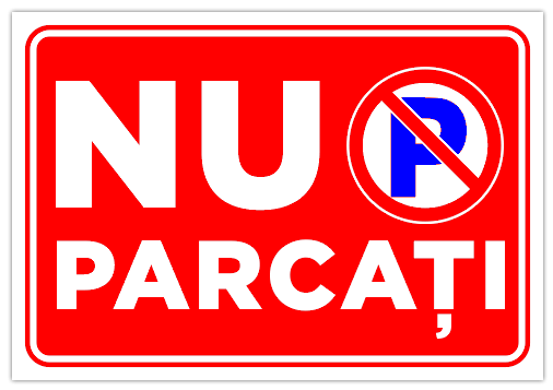 Semn pentru parcare nu parcati