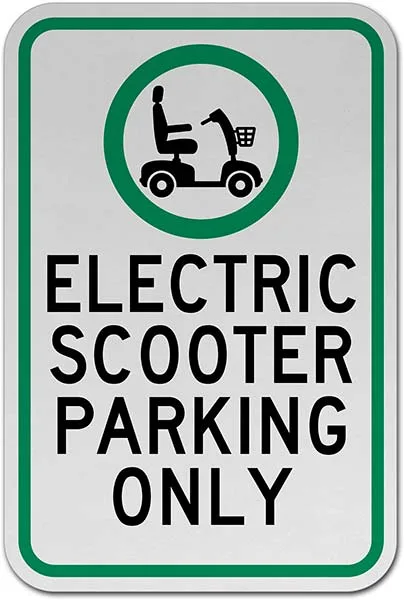 Indicator „Electric Scooter Parking Only”