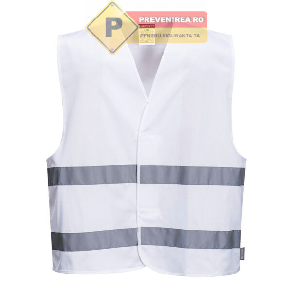 Veste reflectorizante culoarea alb