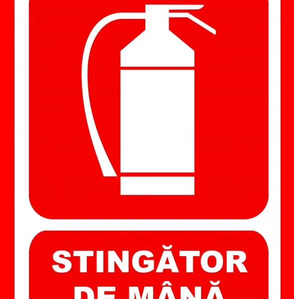 Placuta pentru stingator de mana