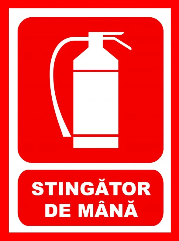 Placuta pentru stingator de mana