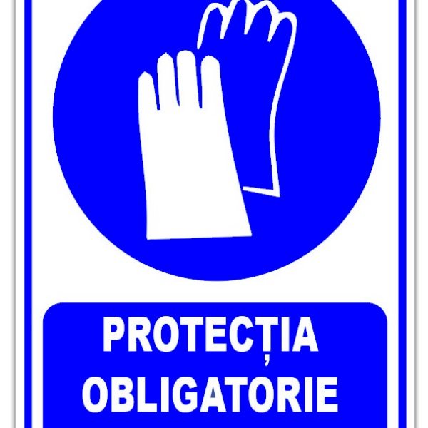 Indicator protectie obligatorie a mainilor