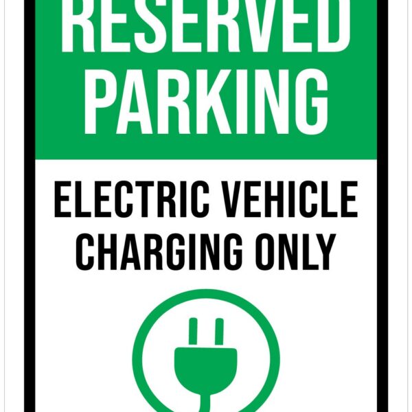 Reserved parking electric vehicle charging only