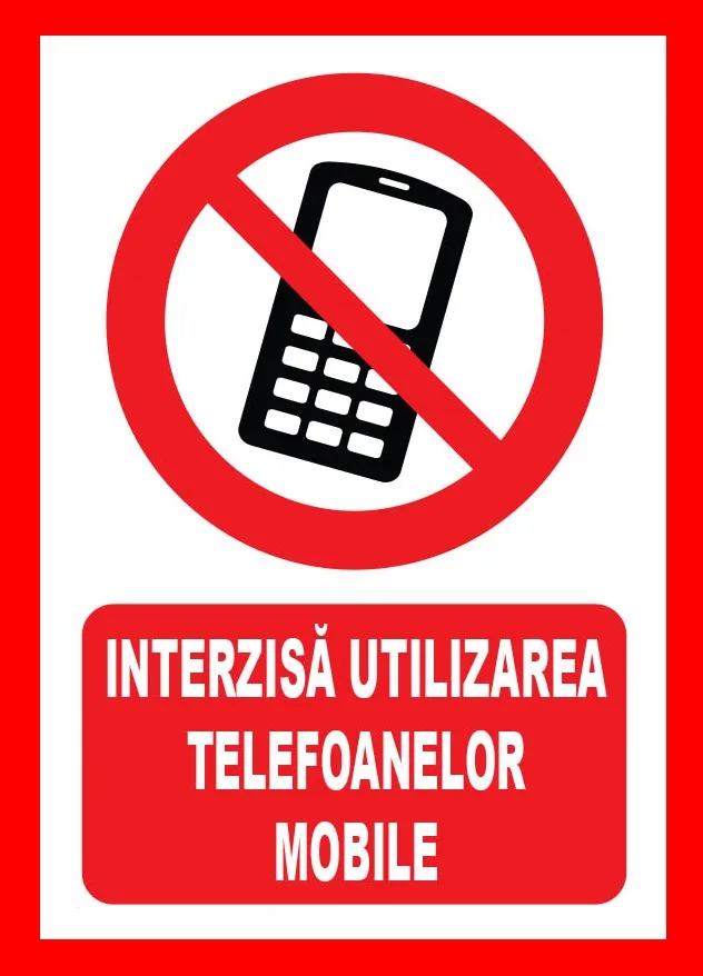 Placuta interzisa utilizarea telefoanelor mobile