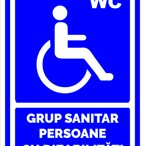Semn grup sanitar persoane cu dizabilitati